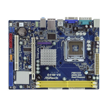 Дънна платка ASRock G41M-VS, G41, S775, DDR2, VGA+PCI-E, SB5.1, Lan, SATA, mATX | JAR Computers ASRock G41M-VS