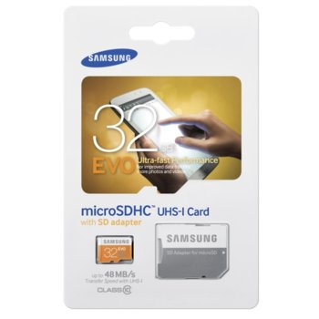 32GB microSDHC Samsung EVO MB-MP32DA