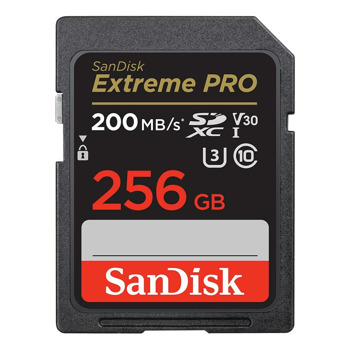 Карта памет 256GB SDHC, Sandisk Extreme Pro, Class 10 UHS-1 U3, скорост на четене 200MB/s, скорост на запис 140MB/s | JAR Computers Sandisk 256GB microSDHC Extreme Pro