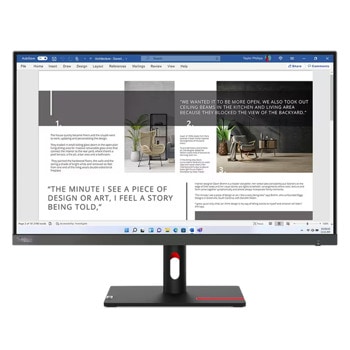 Монитор Lenovo ThinkVision S27i-30 (63DFKAT4EU), 27" (68.58cm), IPS панел, 100Hz, Full HD, 4ms, 300cd/m2, VGA, HDMI | JAR Computers Lenovo ThinkVision S27i-30 63DFKAT4EU