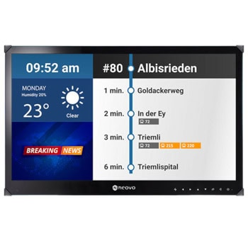 Дисплей AG Neovo TBX-2201, 21.5" (54.61 cm) Full HD VA дисплей, HDMI, USB, RS232, LAN | JAR Computers AG Neovo TBX-2201