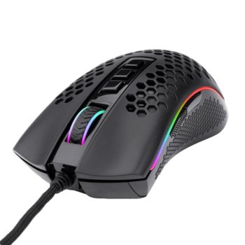 Мишка Redragon Storm M808RGB-BK, оптична (12400 dpi), 9 бутона, RGB подсветка, USB, черна image