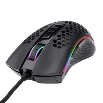 Мишка Redragon Storm M808RGB-BK, оптична (12400 dpi), 9 бутона, RGB подсветка, USB, черна | JAR Computers Redragon M808RGB-BK
