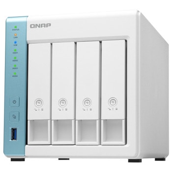 Мрежови диск (NAS) Qnap TS-431K, четириядрен alpine AL214 1.7GHz, без твърд диск (4x SATA 6Gb/s), 1GB DDR3, 2x 10/100/1000Mbps LAN, 2x USB 3.2 Gen 1 | JAR Computers Qnap TS-431K TS-431K-EU