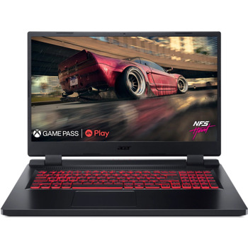 Лаптоп Acer Nitro 5 AN517-43-R4XT (NH.QLAEX.001_24GB), осемядрен AMD Ryzen 7 7735HS 3.2/4.75GHz, 17.3" (43.94cm) Full HD IPS Anti-Glare 144Hz дисплей & GF RTX 3050 Ti 4GB, (HDMI), 24GB DDR5, 1TB SSD NVMe, 1x USB 3.2 Gen 2 Type-C, No OS, 3kg | JAR Computers Acer Nitro 5 AN517-43-R4XT NH.QLAEX.001_24GB