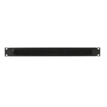 Аранжиращ панел Mirsan MR.OFB1U19.01, 19", 1U, с четка, черен | JAR Computers Mirsan MR.OFB1U19.01