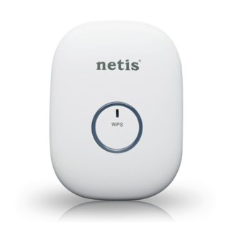 Range extender/Екстендър на сигнал Netis E1+, 2.4GHz(300Mbps), 1x RJ-45(10/100) Ethernet Port | JAR Computers Netis E1+ 300Mbps