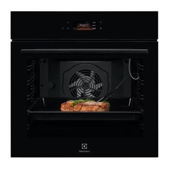 Фурна за вграждане Electrolux LOE8H39Z, клас A+, 72л. обем, AquaClean почистване, EXCite дисплей, VelvetClosing, черна | JAR Computers Electrolux LOE8H39Z