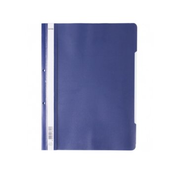 PVC папка Lux, перфорация, тъмносиня, A4 | JAR Computers Папка PVC перфорация Lux тъмносиня