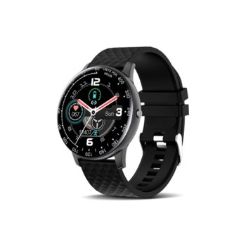 Смарт часовник H30, 42mm, Bluetooth, IP67, Черен