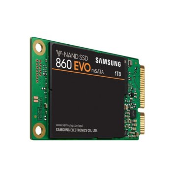 Памет SSD 1TB Samsung 860 EVO, SATA 6Gb/s, mSATA, скорост на четене 550 MB/s, скорост на запис 520Мb/s | JAR Computers Samsung 860 EVO 1TB 3D V-NAND Flash, mSATA