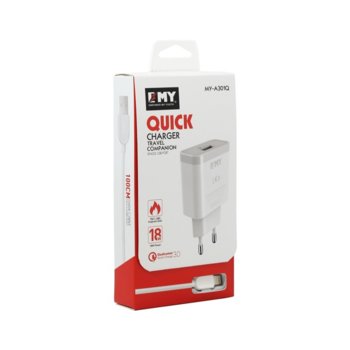 EMY MY-221 Quick Charge 3.0 Micro USB Кабел 14959