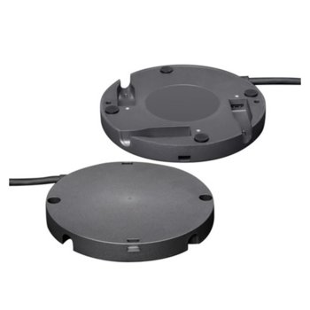 Поставка за микрофон Logitech Rally Mic Pod Hub, за Logitech Rally Mic Pod, черна | JAR Computers Logitech Rally Mic Pod Hub for the Logitech Rally
