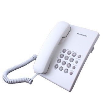 Стационарен телефон Panasonic KX-TS500, 1 линия, бял image