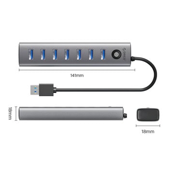 usb хъб orico cl7u-u3-10-gy-bp