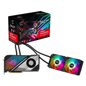 Видео карта AMD Radeon RX 6900 XT, 16GB, Asus ROG Strix LC (ROG-STRIX-LC-RX6900XT-T16G-GAMING), PCI-E 4.0, GDDR6, 256bit, DisplayPort, HDMI, USB Type C | JAR Computers Asus