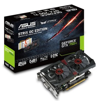 Видео карта nVidia GF GTX 750 Ti, 2GB, Asus STRIX-GTX750TI-2GD5, PCI-E 3.0, GDDR5, 128-bit, Display Port, HDMI, DVI | JAR Computers ASUS STRIX-GTX750TI-2GD5