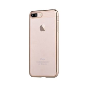Калъф за Apple iPhone 8 Plus, поликарбонатов, Comma Brightness 360, златист-прозрачен | JAR Computers Comma Brightness 360 for Apple iPhone 8 Plus gold
