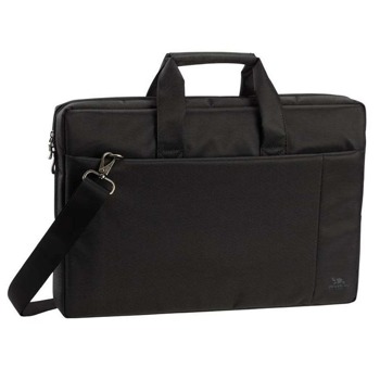 Чанта за лаптоп Rivacase 8251 BL, до 17" (43.18cm), подплатени дръжки и една подвижна регулируема презрамка, черна | JAR Computers Rivacase 8251 BL