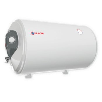Електрически бойлер Елдом WH08046L, 80 л., хоризонтален, 3kW, емайлиран, енергиен клас C, размер 46.2 x 83.5 x 48.4 cm | JAR Computers Бойлер Елдом WH08046L 80L 3KW