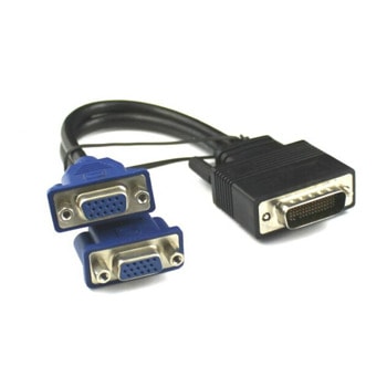 DeTech DVI-I(м) към 2x VGA(ж) Разопакован продукт