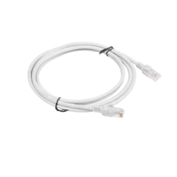 Пач кабел Lanberg PCU5-10CC-0200-S, U/UTP, cat.5е, 2м, сив | JAR Computers Lanberg patch cord CAT.5E 2m, grey