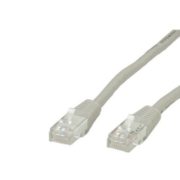 Пач кабел Roline S1701-200, UTP, Cat.6, 1м, сив | JAR Computers ROLINE S1701-200 Ivory 1.0 м