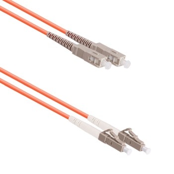 Оптичен пач кабел DeTech 18339, SC/UPC(м) към LC/UPC(м), 62.5/125um, мулти мод, 5m | JAR Computers DeTech 18339