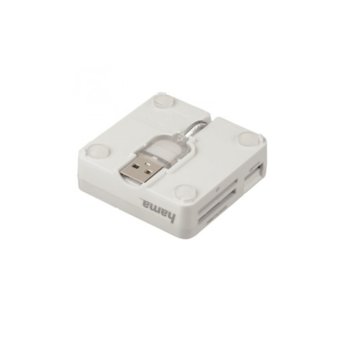 Четец- All in One Multi-Card Reader - USB 2.0-бял