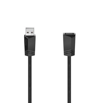 Удължителен кабел Hama 200620, от USB A(м) към USB A(ж), 3m, черен image