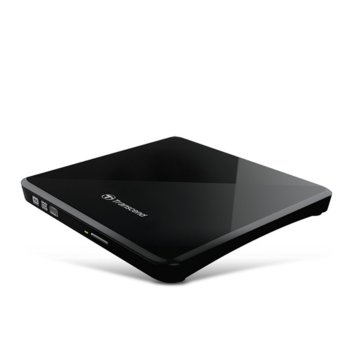 Оптично устройство Transcend Slim Type, външно, USB, четене/записване, черно | JAR Computers Transcend 8X DVD, Slim Type, USB (Black) Thickness