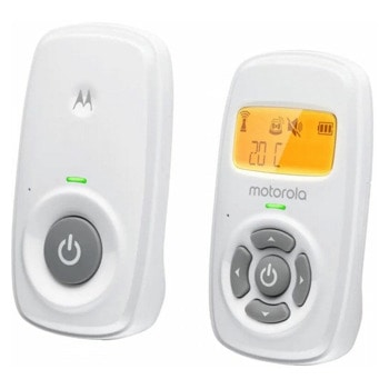 Бебефон Motorola AM24, 120 канала, oбхват до 300 метра, двупосочен разговор, бял image