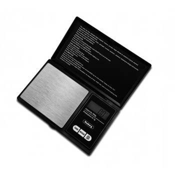 Бижутерски кантар Rosberg R51651N, капацитет 500 гр, LCD дисплей със синя подсветка, измерва в g/oz/gn/ct/tl/ozt/dwt, точност до 0.1гр, черен | JAR Computers Rosberg R51651N