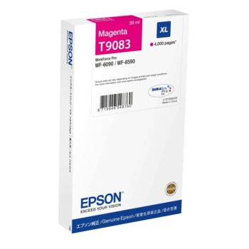 Касета за Epson WorkForce Pro WF-6xxx - Magenta - P№ C13T908340 - Заб.: 4 000k, 39 ml. | JAR Computers Epson (C13T908340) Magenta