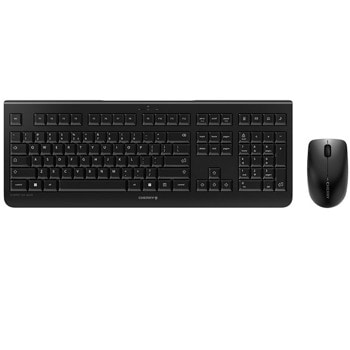 Комплект клавиатура и мишка CHERRY DW 3000, безжични, оптична мишка (1200 dpi), нископрофилни бутони, USB, черни image