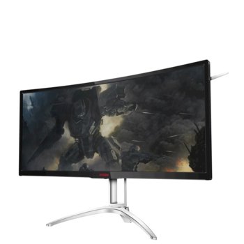 Монитор AOC AGON AG352UCG, 35"(88.90 см) MVA панел, UWQHD, 4ms, 300 cd/m2, HDMI, DP, NVIDIA G-SYNC | JAR Computers Монитор AOC AGON AG352UCG