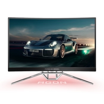 Монитор AOC PD27, 27" (68.58 cm) Curved VA панел, HDR, 240Hz, QHD, 0.5ms, 80M:1, 550 cd/m2, DisplayPort, HDMI, USB Hub | JAR Computers AOC PD27