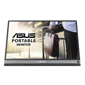 Монитор Asus ZenScreen MB16ACM, преносим, 15.6" (39.62 cm) IPS панел, Full HD, 250 cd/m2, USB Type-C | JAR Computers Asus ZenScreen MB16ACM Portable Monitor