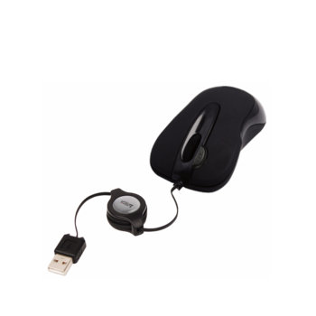 Мишка A4Tech X6-60MD, Mini, Laser, 1000dpi, черна, прибиращ се кабел, USB | JAR Computers A4Tech X6-60MD