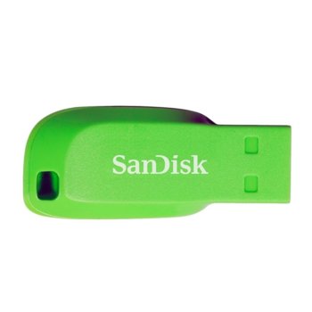 Памет 64GB USB Flash Drive, SanDisk Cruzer Blade, USB 2.0, зелена | JAR Computers SanDisk Cruzer Blade 64GB
