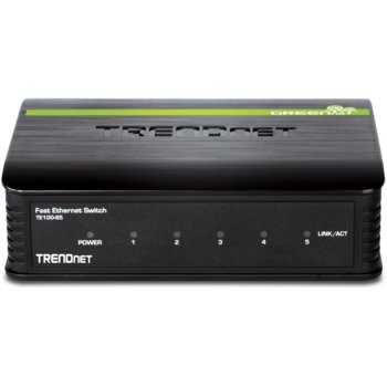 Суич TRENDnet TE100-S5, 100Mbps, 5 порта, GREENnet | JAR Computers Switch TRENDnet TE100-S5