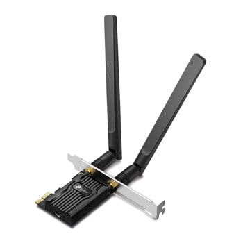 Мрежови адаптер TP-Link Archer TX20E, 1800Mbps, Wireless AX, 2.4GHz (574Mbps)/5GHz (1201Mbps), PCIe, Bluetooth 5.2, 2 външни антени | JAR Computers TP-Link Archer TX20E AX1800