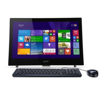 Настолен компютър AIO 18.5" (43.18cm) Acer Aspire AZ1-602 (DQ.B33EX.001), HD+ LED Display, четири-ядрен Intel Celeron N3050 1.6/2.16GHz, 4GB DDR3L RAM, 500GB HDD, USB 3.0, Wi-Fi & Bluethooth, клавиатура и мишка, Free DOS | JAR Computers Acer Aspire AZ1-602 DQ.B33EX.001