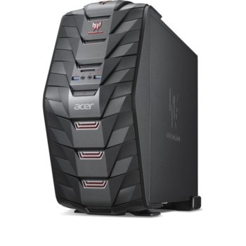 Настолен компютър Acer Predator G3-710 с подарък геймърски монитор Acer KG221Qbmix, четириядрен Intel Core i7-6700 3.4/4GHz, GeForce GTX 950 2GB, 8GB DDR4 RAM, 1TB HDD 7200 rpm & 128GB SSD, 6x USB 3.0, клавиатура и мишка, Windows 10 Home | JAR Computers Acer Predator G3-710 + Acer KG221Qbmix