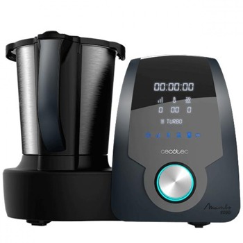 Кухненски робот Cecotec Mambo 8090, 1700W, 10 скорости, 3.3L капацитет, 23 функции, лъжица MamboMIx приставка, функция Slow Mambo, система за проверка на сигурността, черен image