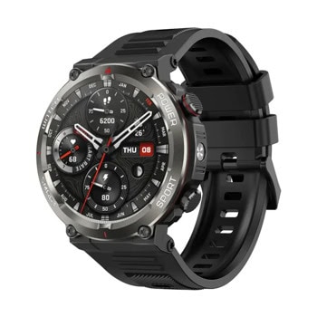 Смарт часовник Blackview W50 Pro, 1.45" (3.68cm) TFT дисплей, Bluetooth, сърдечен ритъм, кислород в кръвта, IP68 защита, до 100 дни живот на батерията, спортни режими, черен | JAR Computers Blackview W50 Pro Black BVW50PRO-B