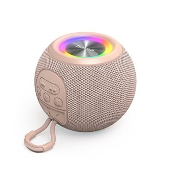 Тонколона Hama Ball Shape Speaker, 1.0, 5W, Bluetooth, Jack 3.5mm, розова, слот за microSD карта, време на работа до 10 часа | JAR Computers Hama Ball Shape Speaker Pink 188240