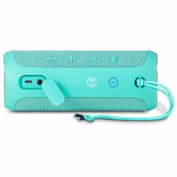 Тонколона JBL Flip 3, 2.0, 16W RMS, безжична, 3.5mm jack/Bluetooth, синьо/зелена, водонепромокаема, микрофон, до 10 часа работа | JAR Computers JBL Flip Wireless 3 Teal JBLFLIP3TEAL