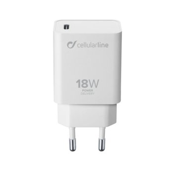CellularLine Power Delivery USB-C, 18W, White