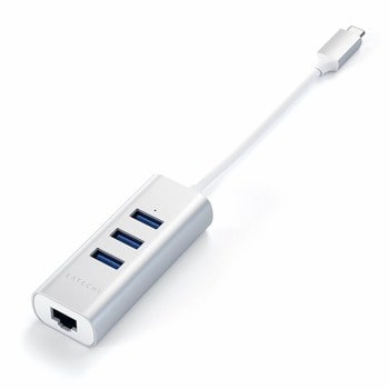 Satechi USB-C 2-in-1 Silver ST-TC2N1USB31AS 34128